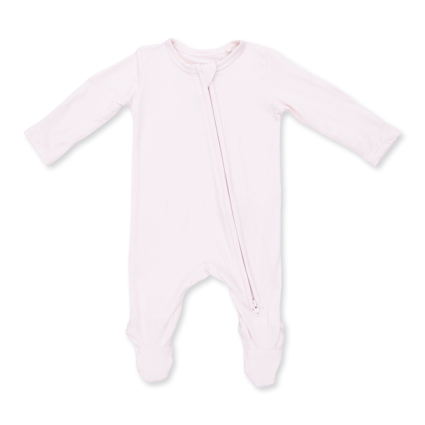 Solid Mauve Morn - 2 Way Zipper Footie