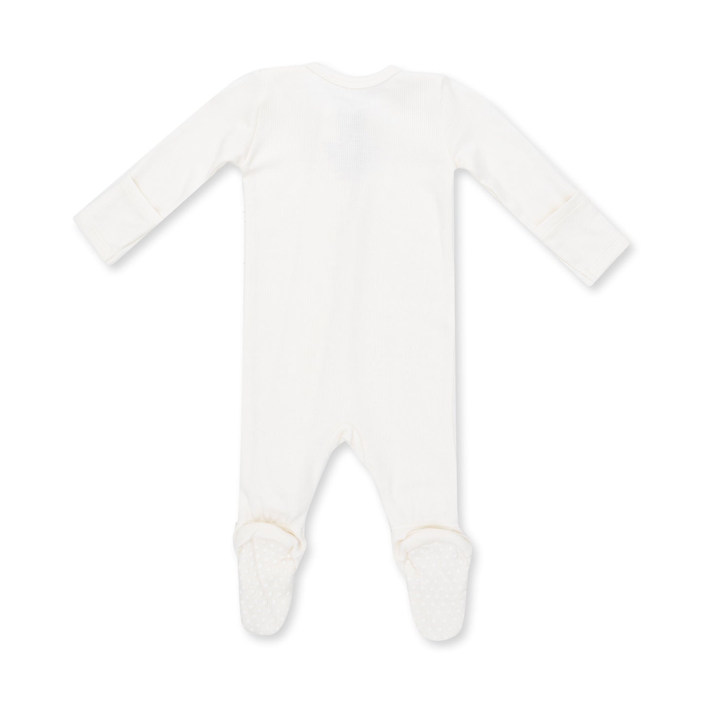 Solid Snow White - 2 Way Zipper Footie