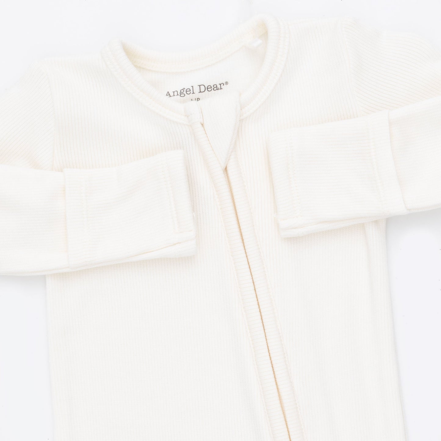 Solid Snow White - 2 Way Zipper Footie