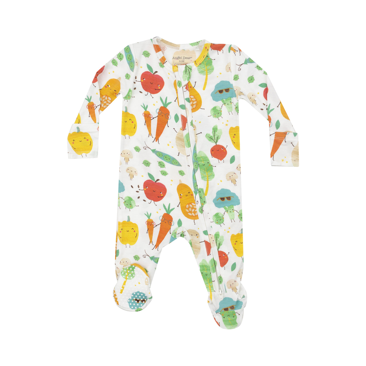 2 Way Zipper Footie - Fall Veggies-Angel Dear