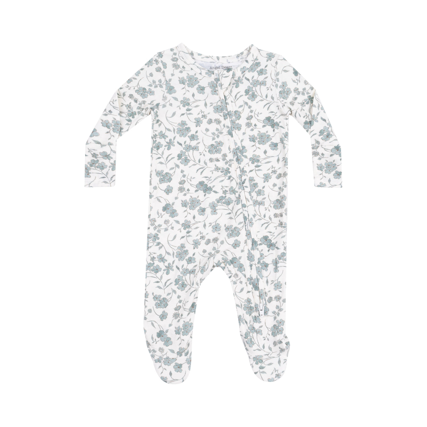 2 Way Zipper Footie - Baby's Breathe Floral