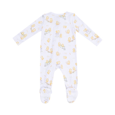 2 Way Zipper Footie - Baby Chicks