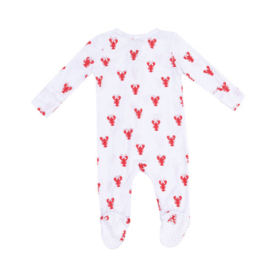 2 Way Zipper Footie - Lobster Bamboo-Angel Dear