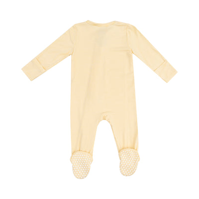 2 Way Zipper Footie -Stripe Baby Chicks