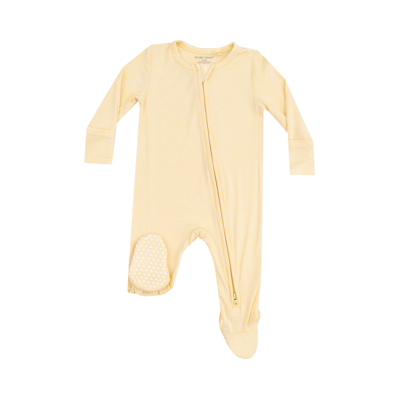 2 Way Zipper Footie -Stripe Baby Chicks