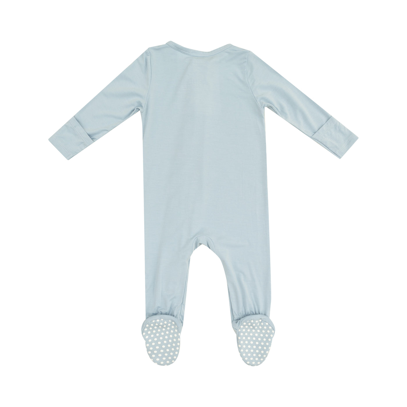 2 Way Zipper Footie - Solid Cloud Blue