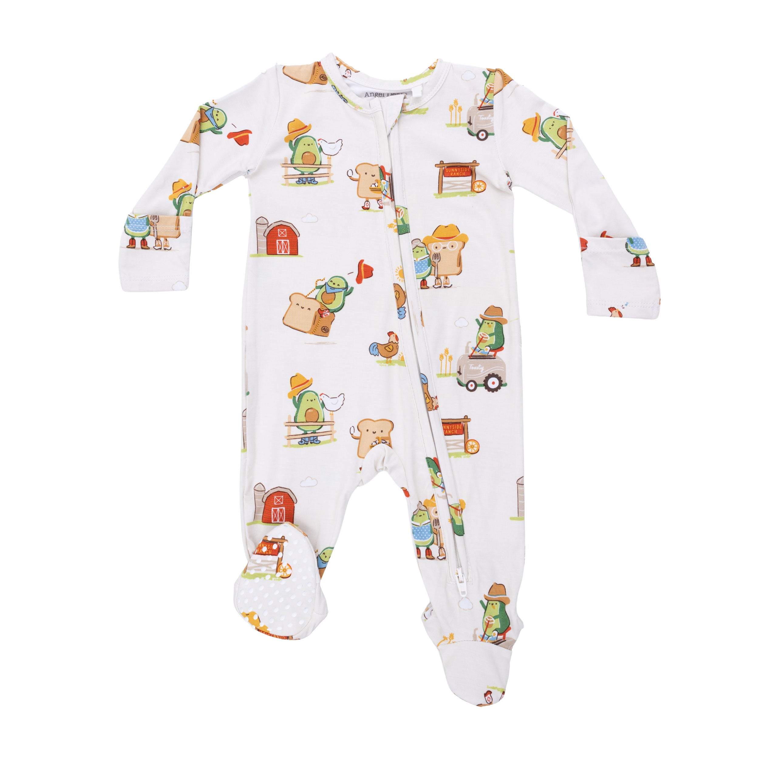 Avocado Toast - American Gothic - 2 Way Zipper Footie – Angel Dear