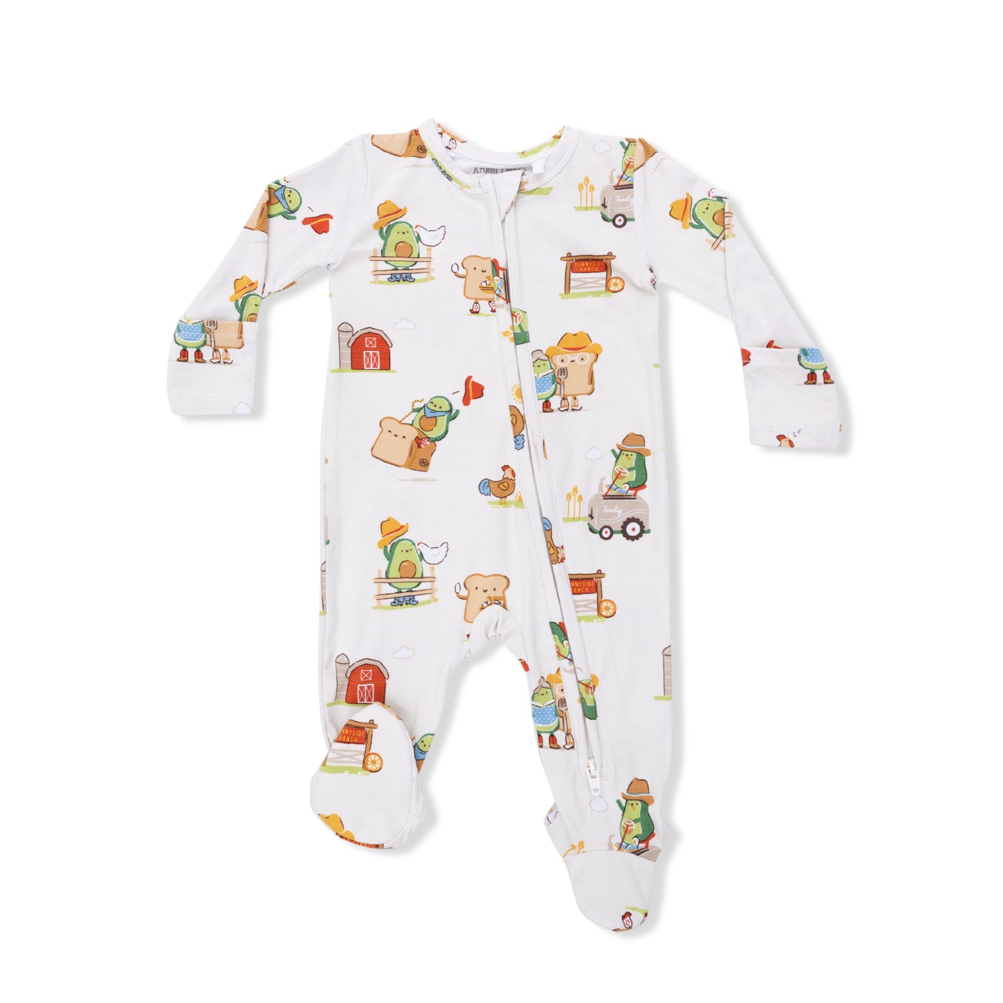 Avocado Toast - American Gothic - 2 Way Zipper Footie-Angel Dear