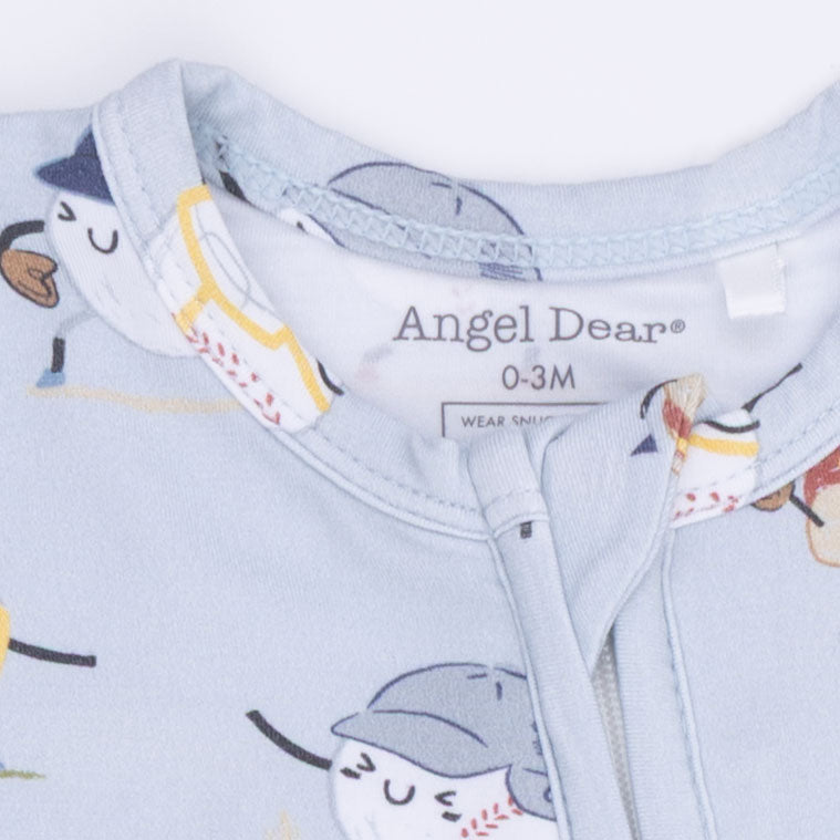 Baseballs Playing Baseball - 2 Way Zipper Footie