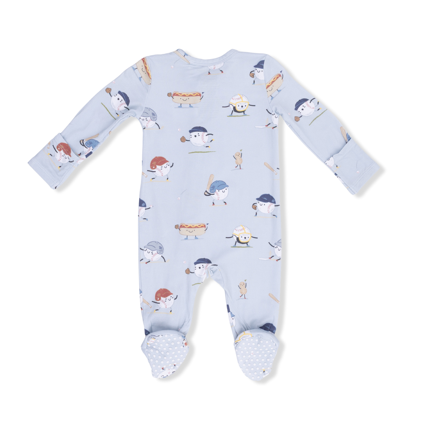 Baseballs Playing Baseball - 2 Way Zipper Footie-Angel Dear