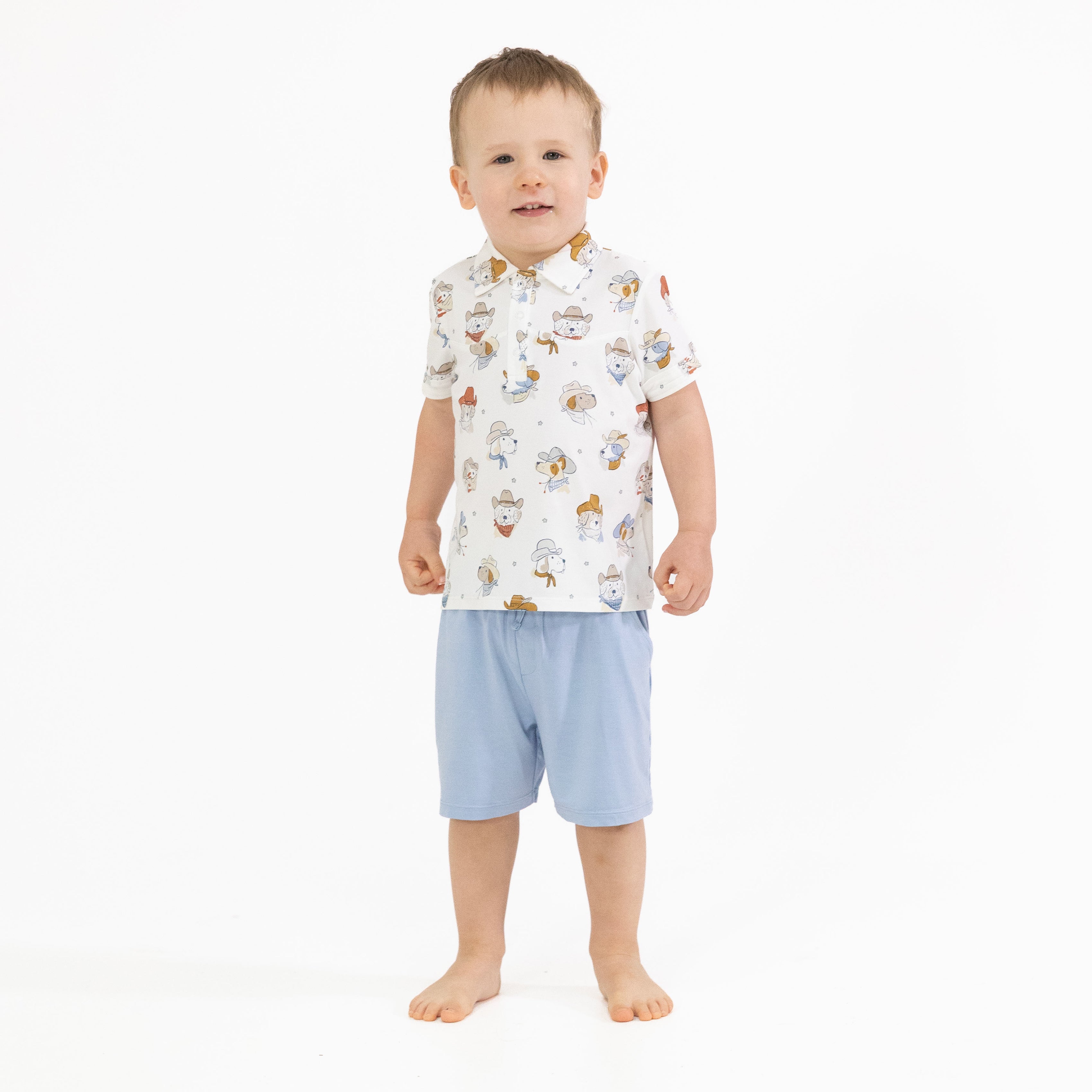 Cowdogs - Cowboy Polo with Casual Short-Angel Dear