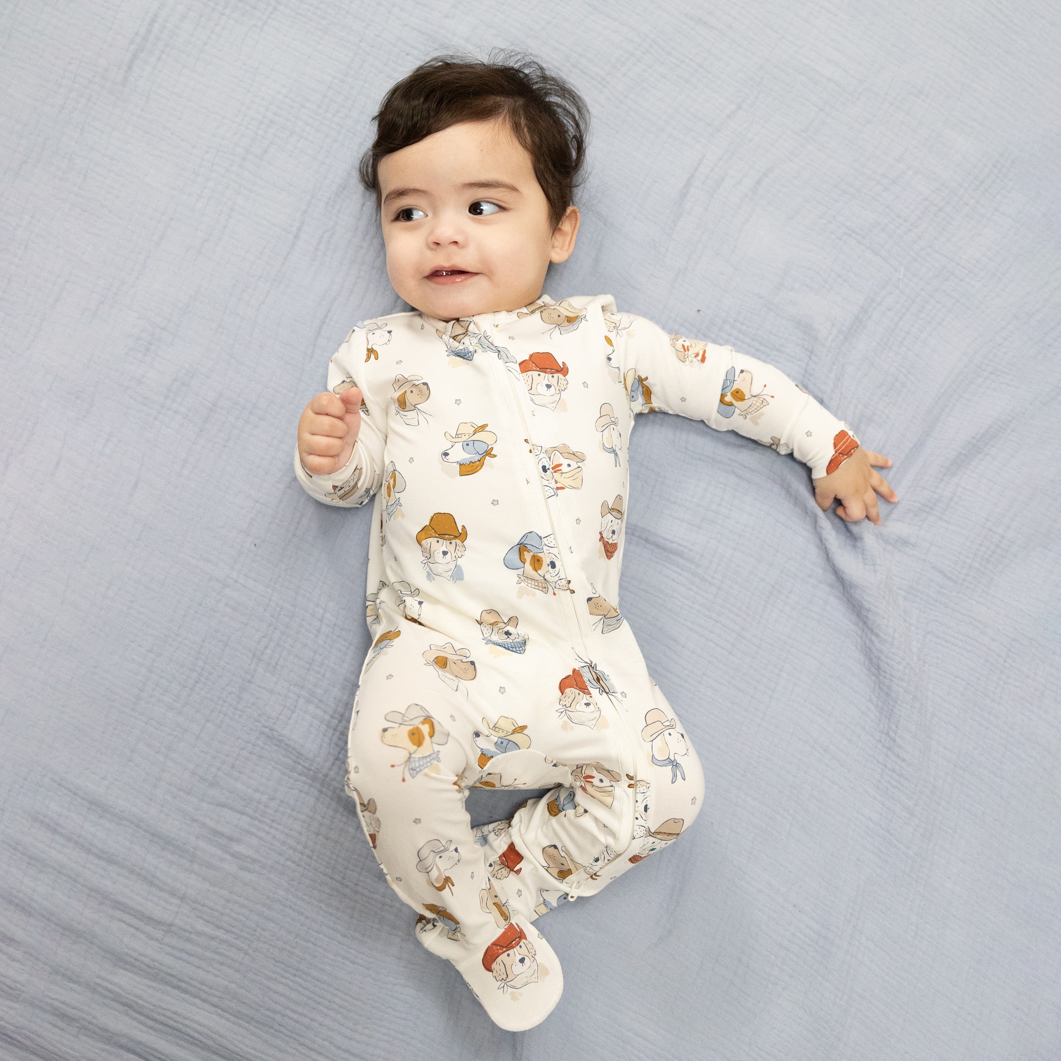 Cowdogs - 2 Way Zipper Footie-Angel Dear