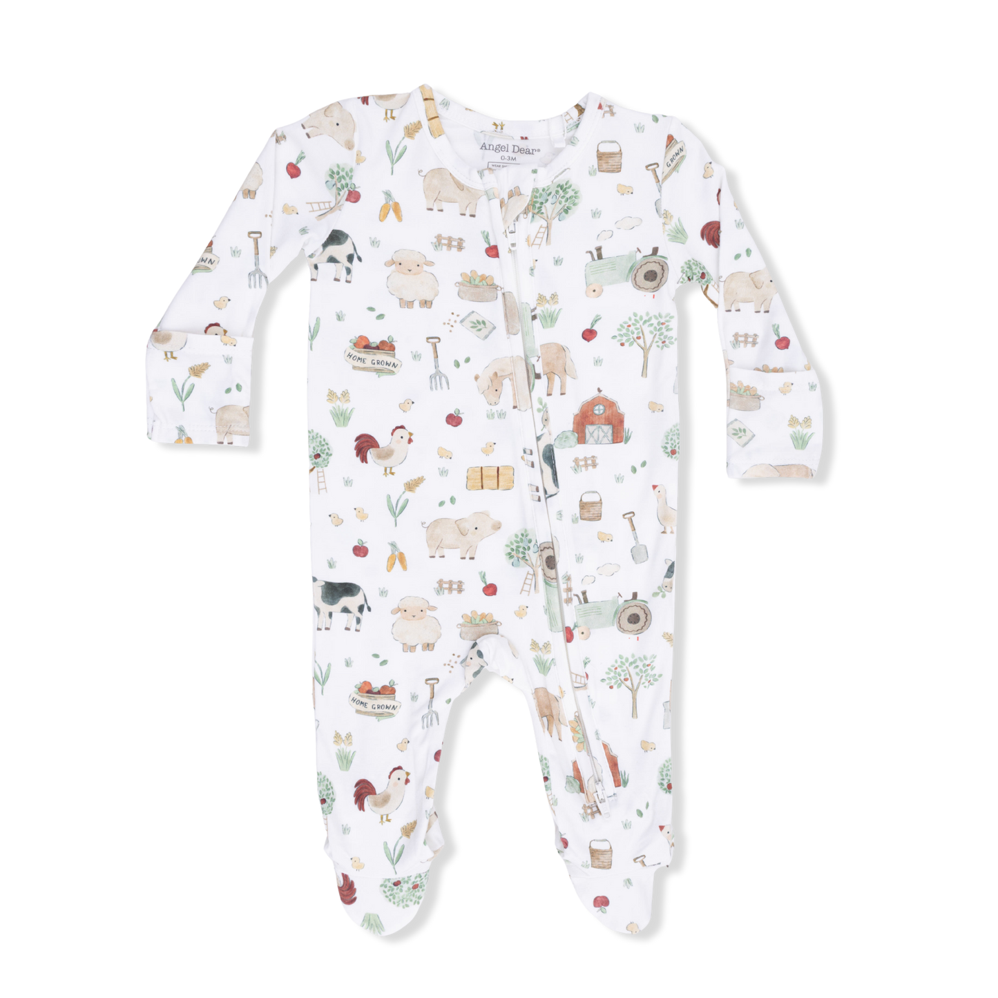 Cute Farm Animals Uni - 2 Way Zipper Footie-Angel Dear