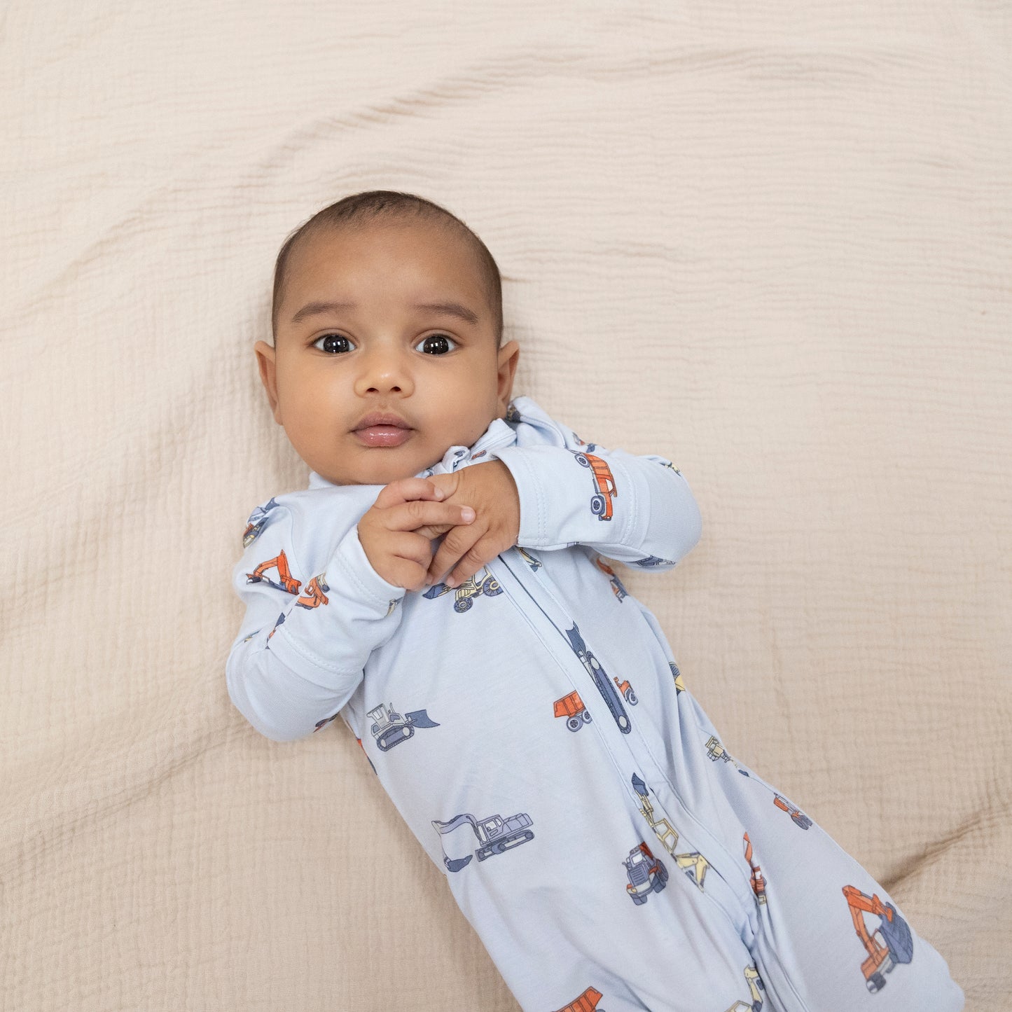 Construction Vehicles - 2 Way Zipper Footie-Angel Dear