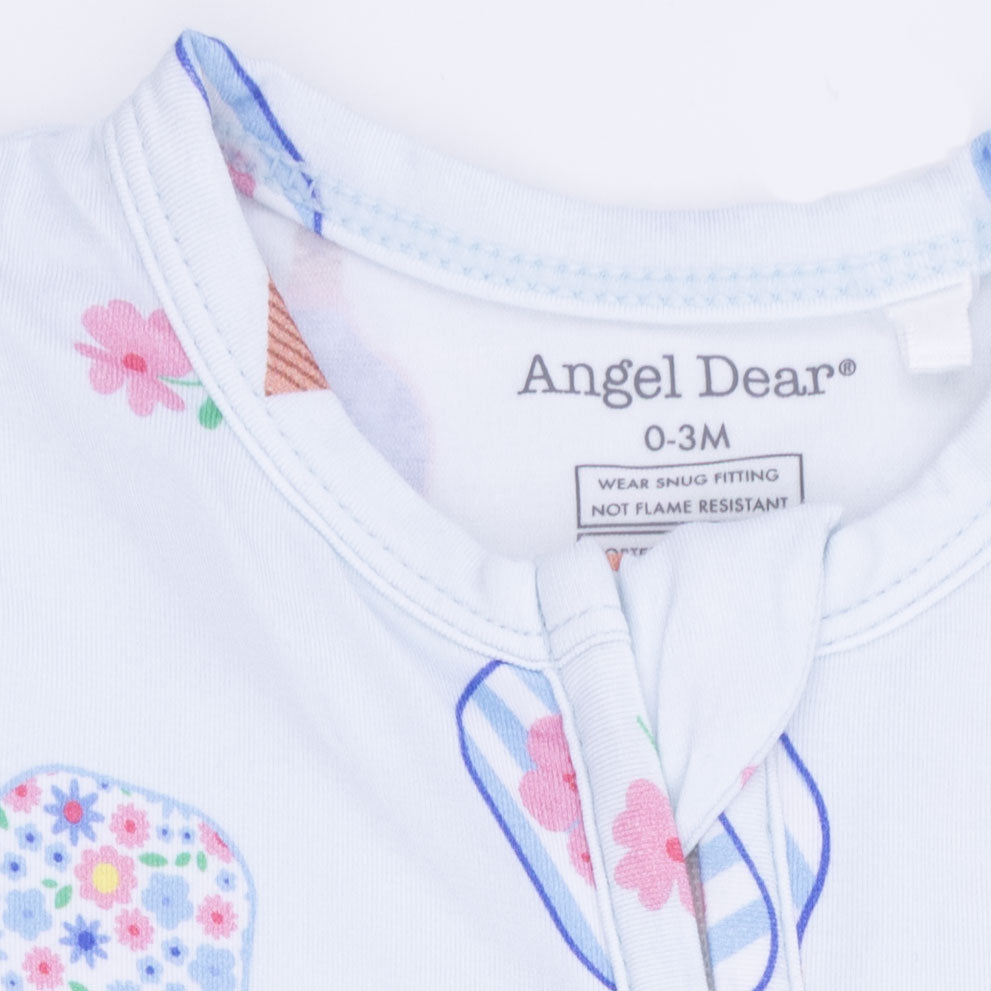 Floral Pickleball - 2 Way Zipper Footie-Angel Dear