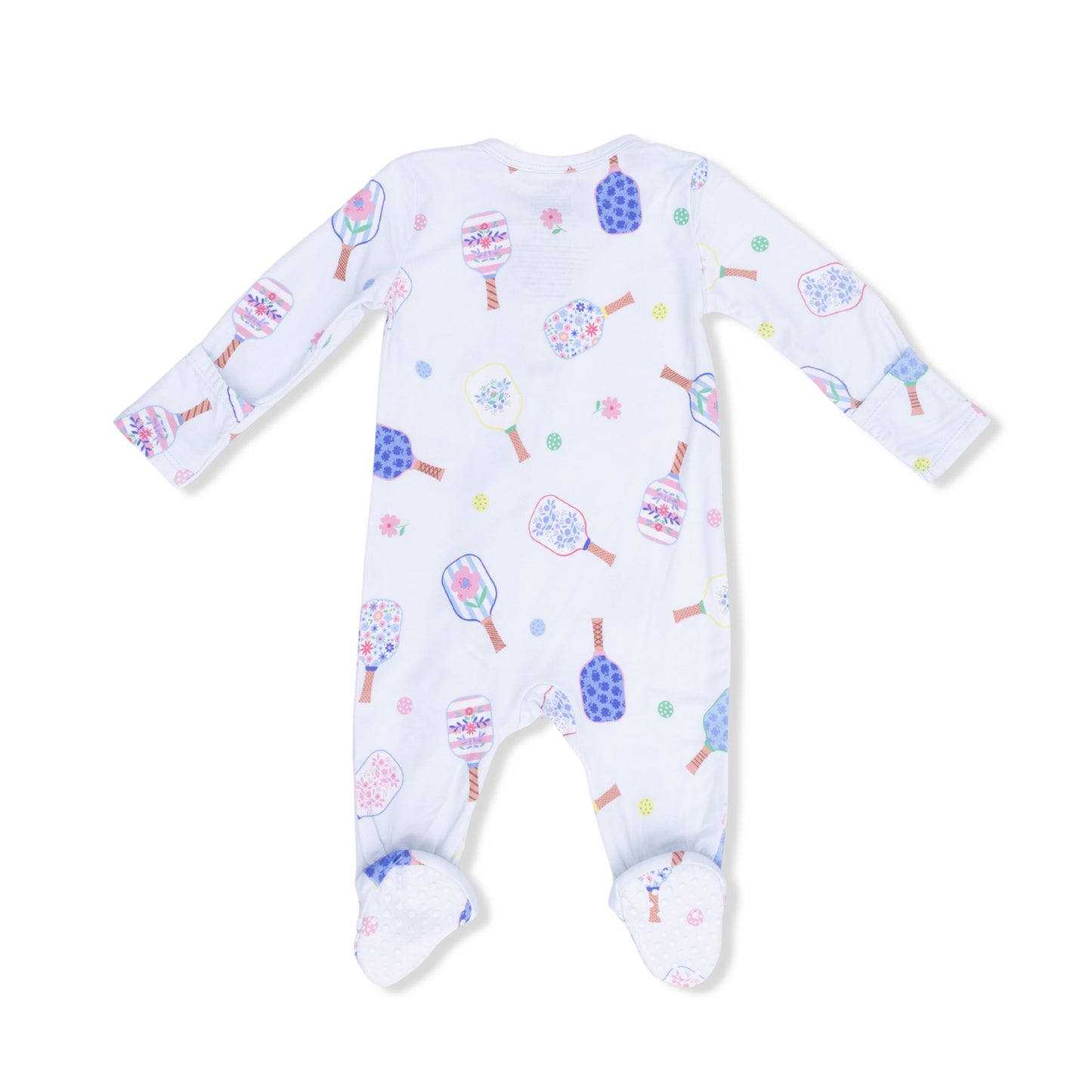 Floral Pickleball - 2 Way Zipper Footie-Angel Dear