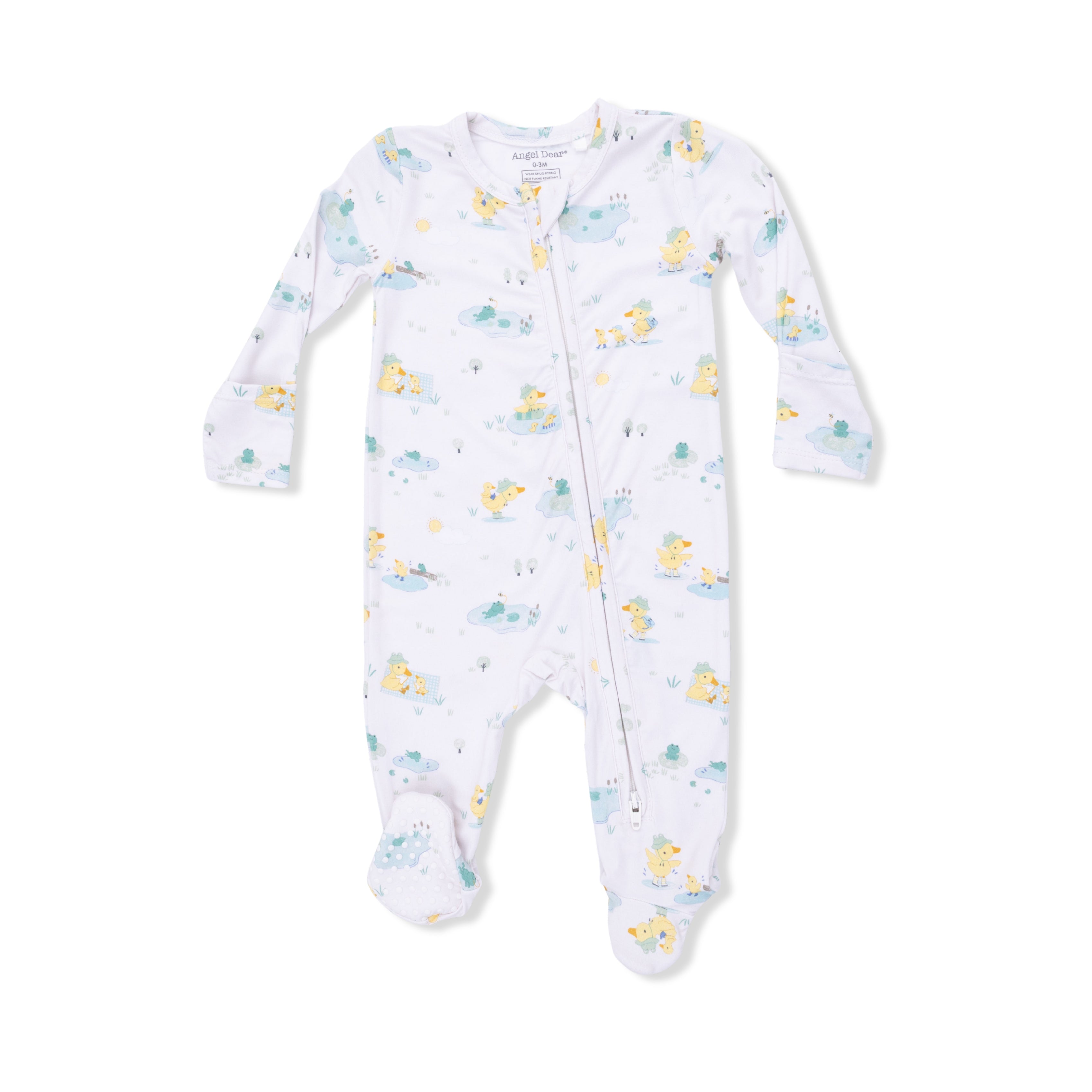 Frog and Duck Pond - 2 Way Zipper Footie-Angel Dear