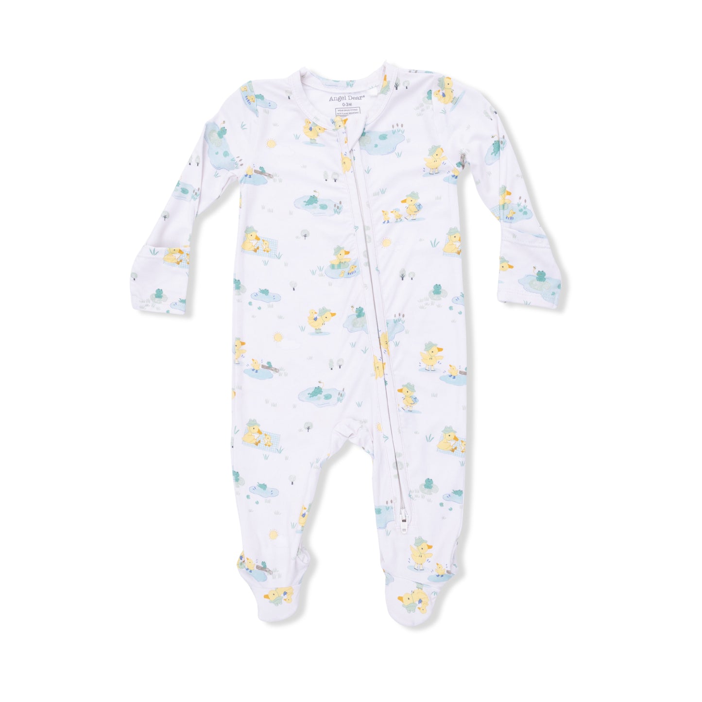 Frog and Duck Pond - 2 Way Zipper Footie-Angel Dear