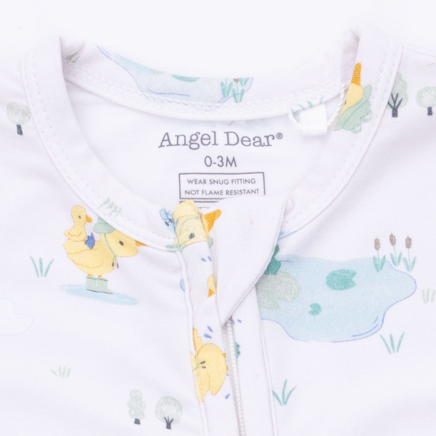 Frog and Duck Pond - 2 Way Zipper Footie