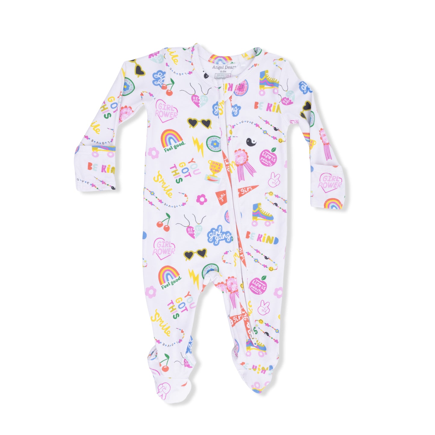 Girl Power - 2 Way Zipper Footie-Angel Dear