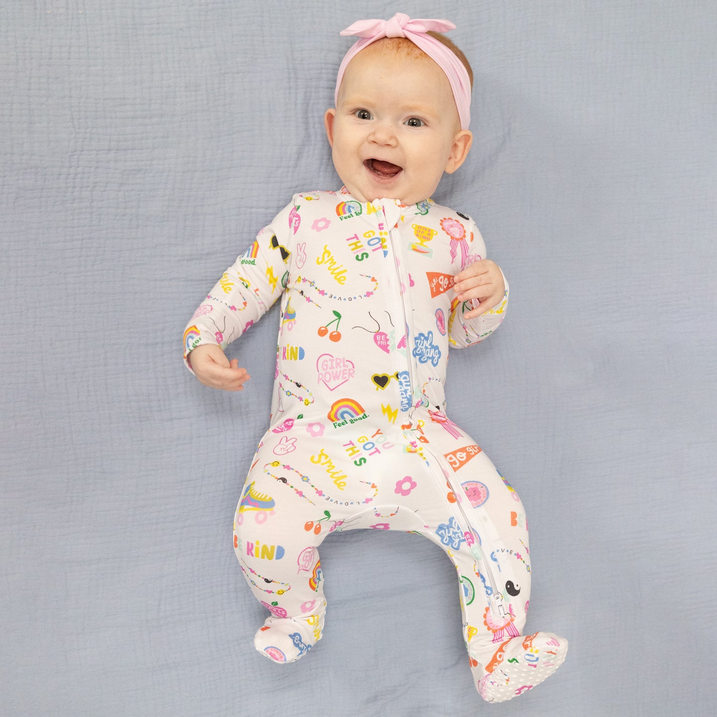 Girl Power - 2 Way Zipper Footie-Angel Dear