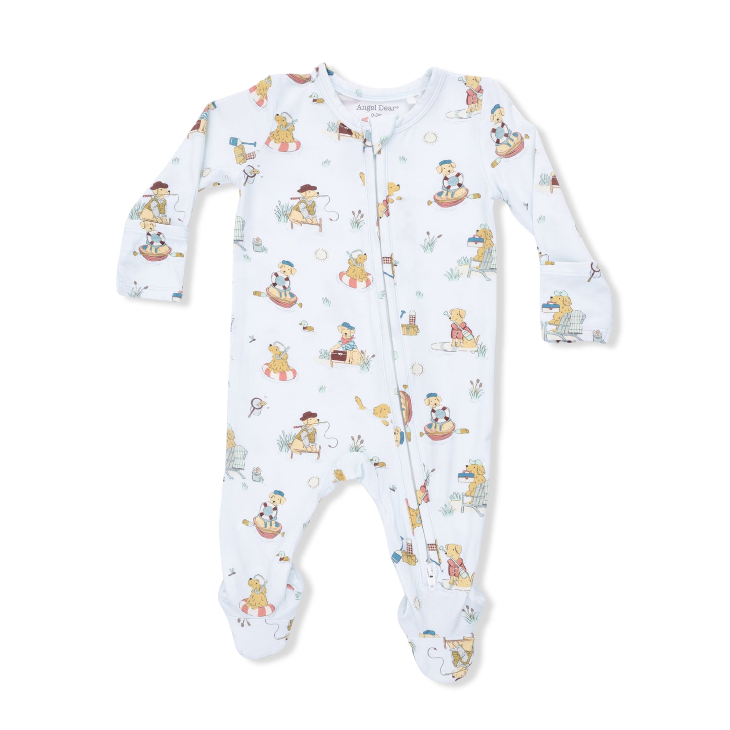 Lake Buddy Dogs - 2 Way Zipper Footie-Angel Dear
