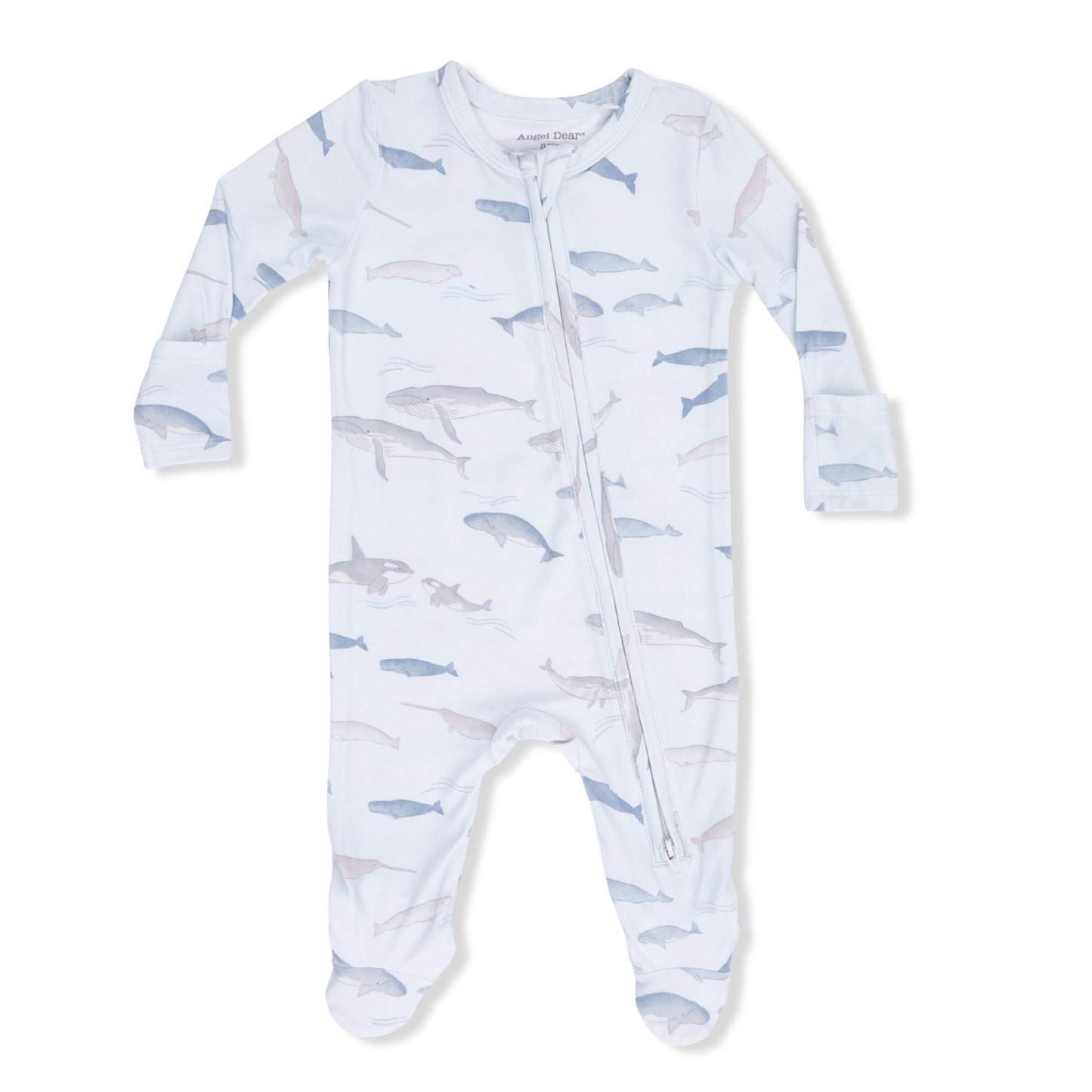 Little Whales - 2 Way Zipper Footie-Angel Dear