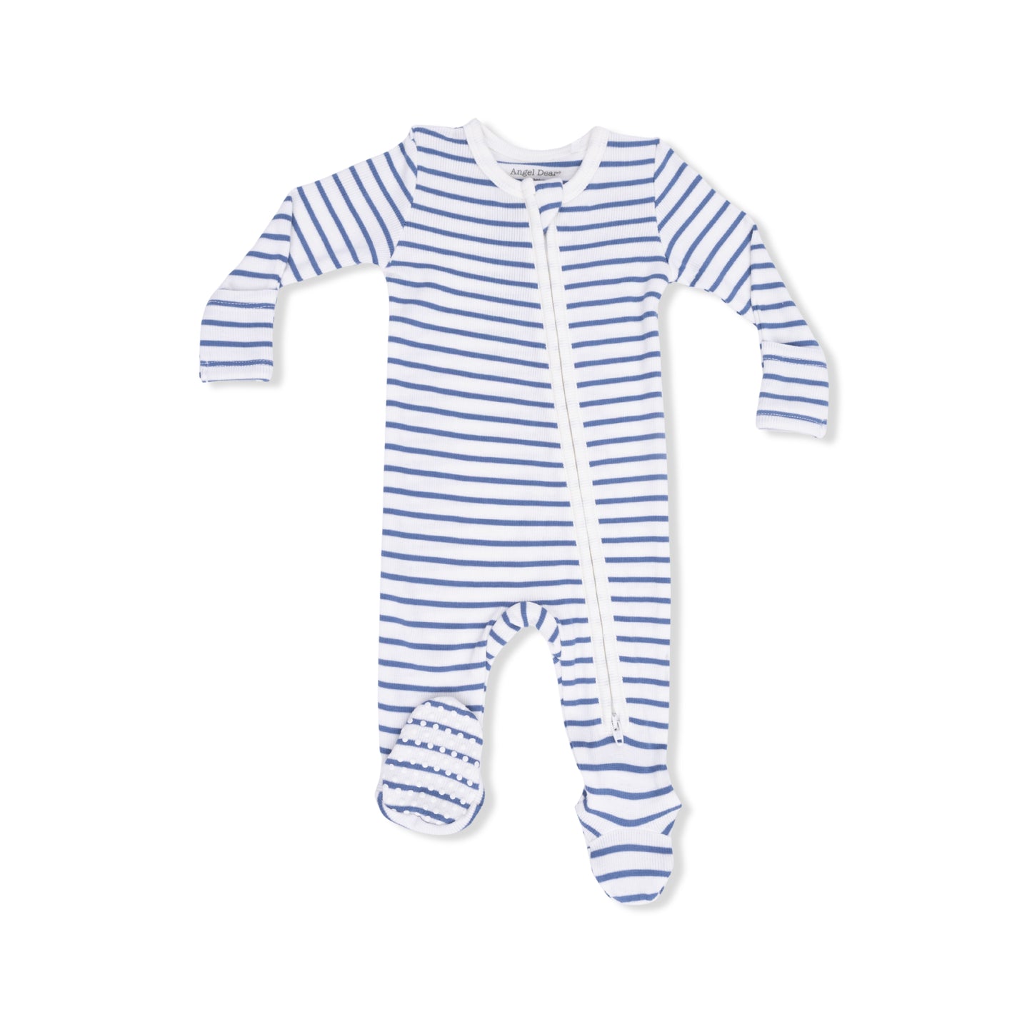 Navy Stripe - 2 Way Zipper Footie-Angel Dear