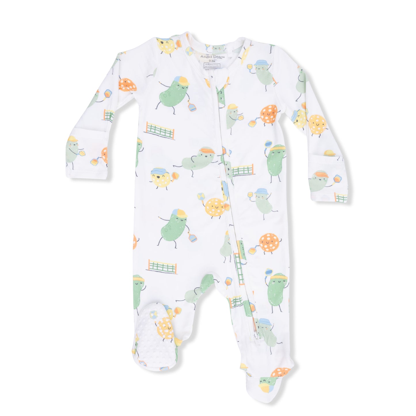 Pickles Playing Pickleball - 2 Way Zipper Footie-Angel Dear