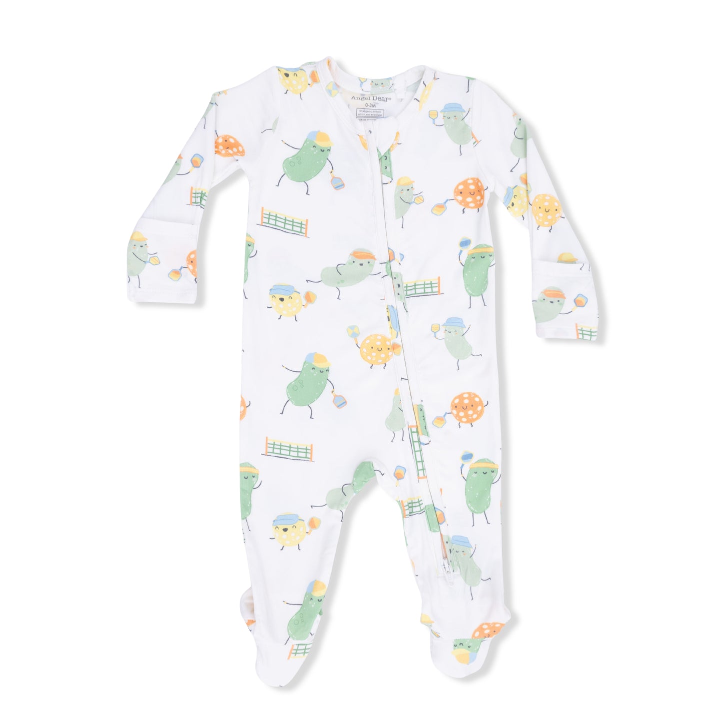 Pickles Playing Pickleball - 2 Way Zipper Footie-Angel Dear
