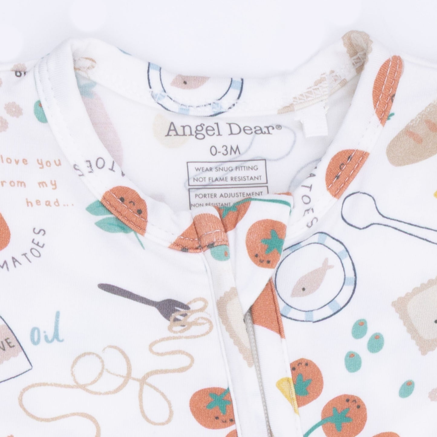 Pasta Lovers - 2 Way Zipper Footie