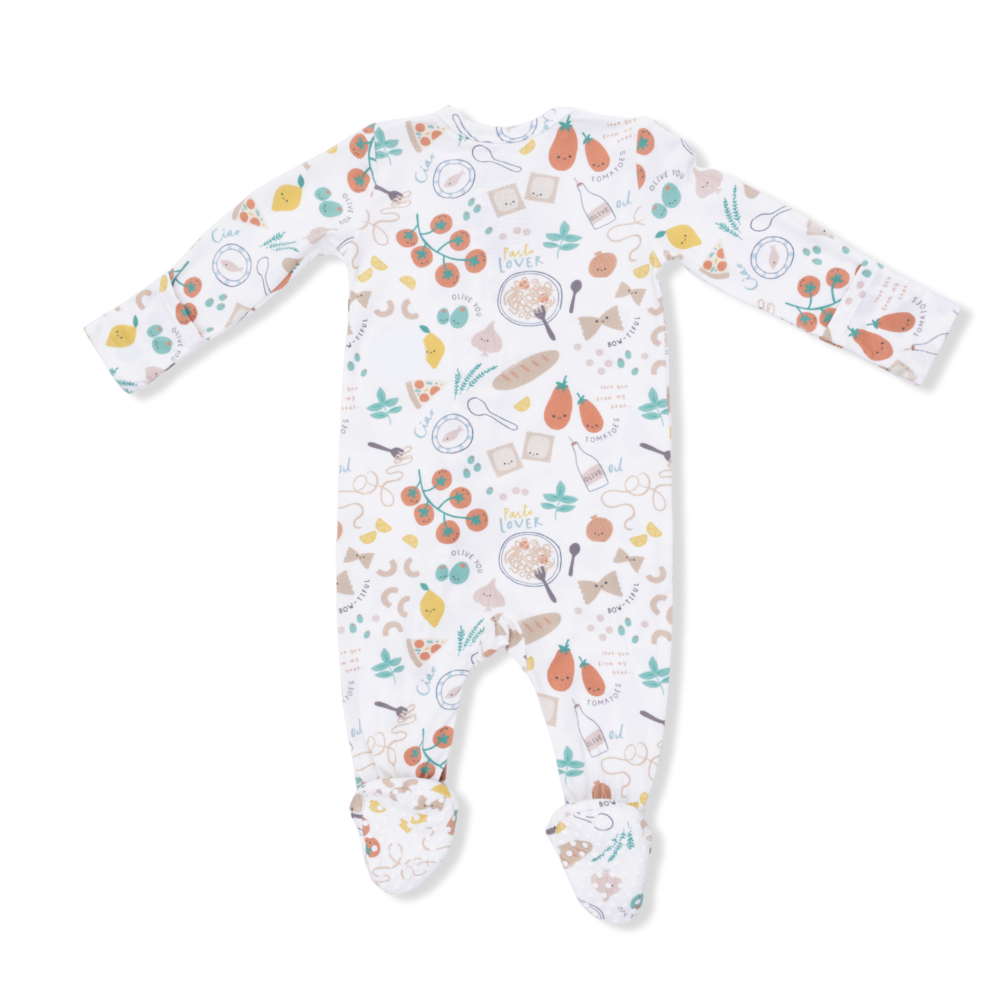 Pasta Lovers - 2 Way Zipper Footie-Angel Dear
