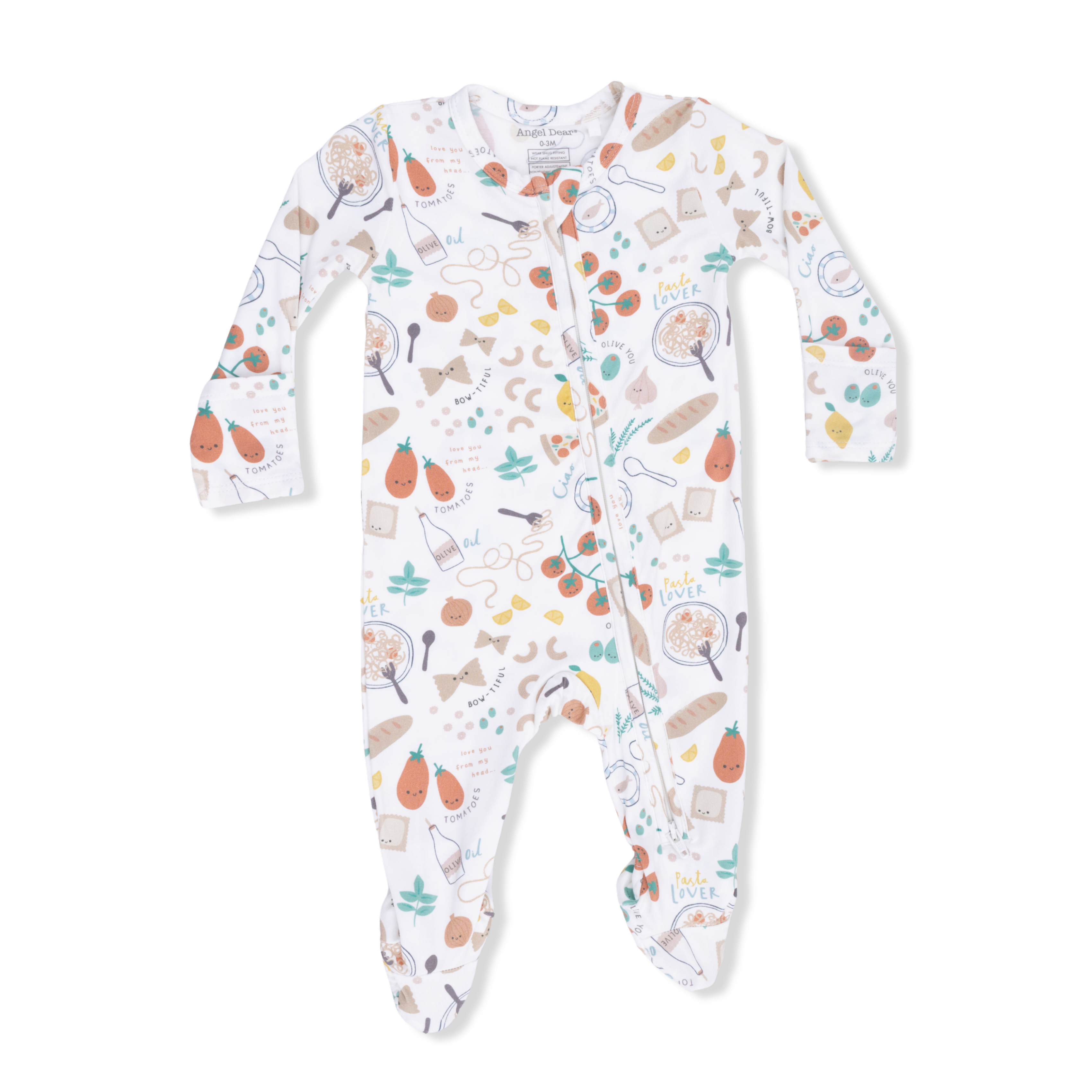 Pasta Lovers - 2 Way Zipper Footie-Angel Dear