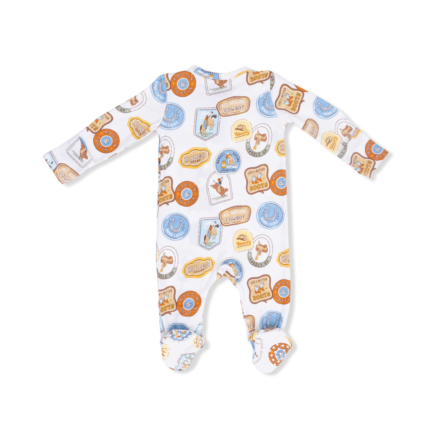 Rodeo Patches Uni - 2 Way Zipper Footie-Angel Dear