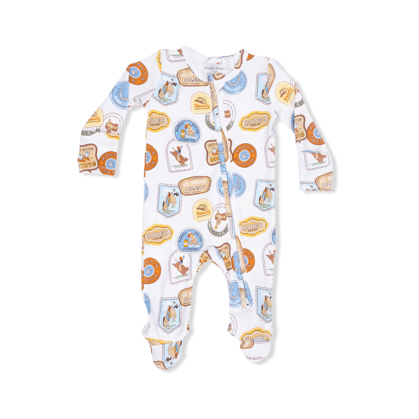 Rodeo Patches Uni - 2 Way Zipper Footie-Angel Dear