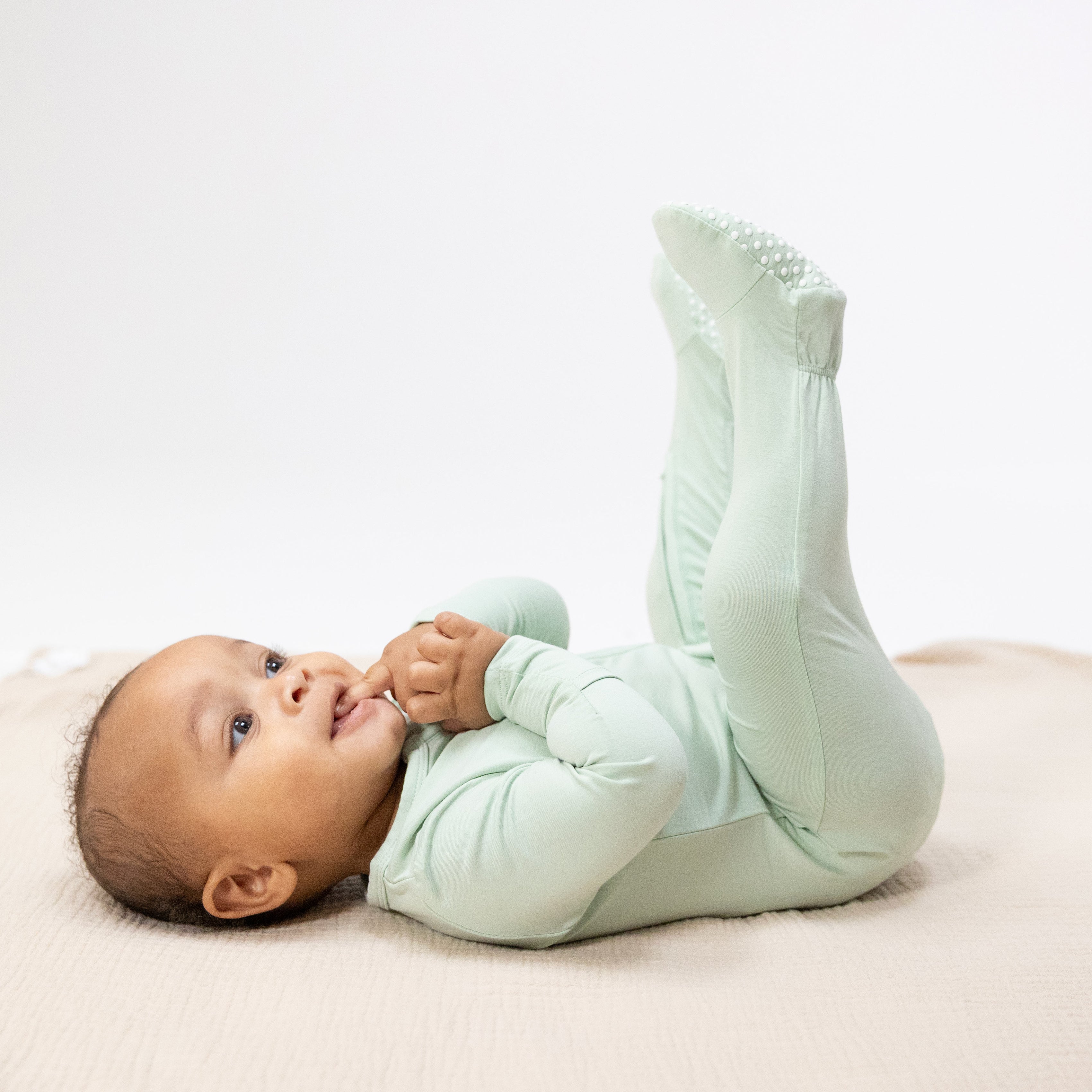 Solid Bok Choy - 2 Way Zipper Footie-Angel Dear