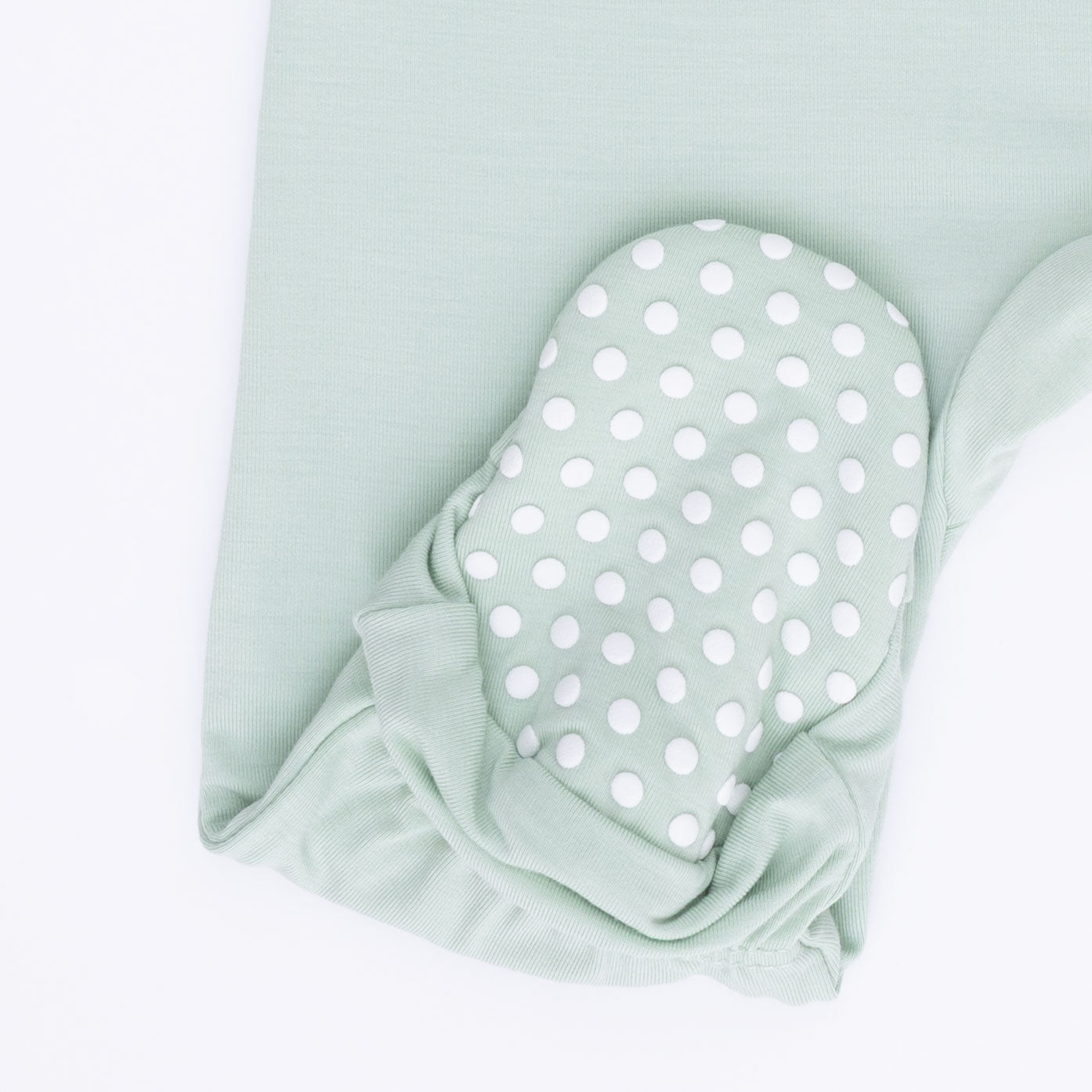 Solid Cameo Green - 2 Way Zipper Footie