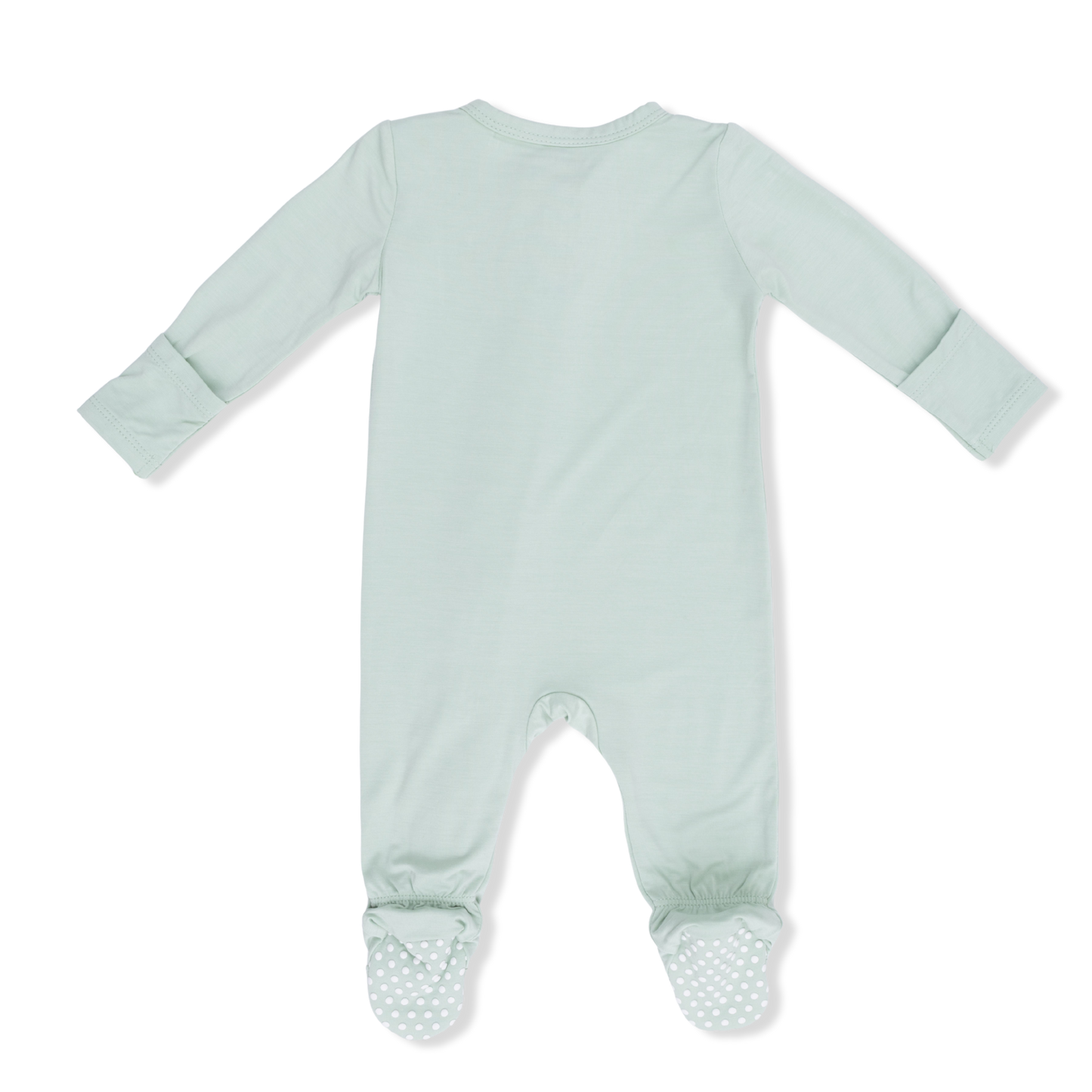 Solid Cameo Green - 2 Way Zipper Footie-Angel Dear