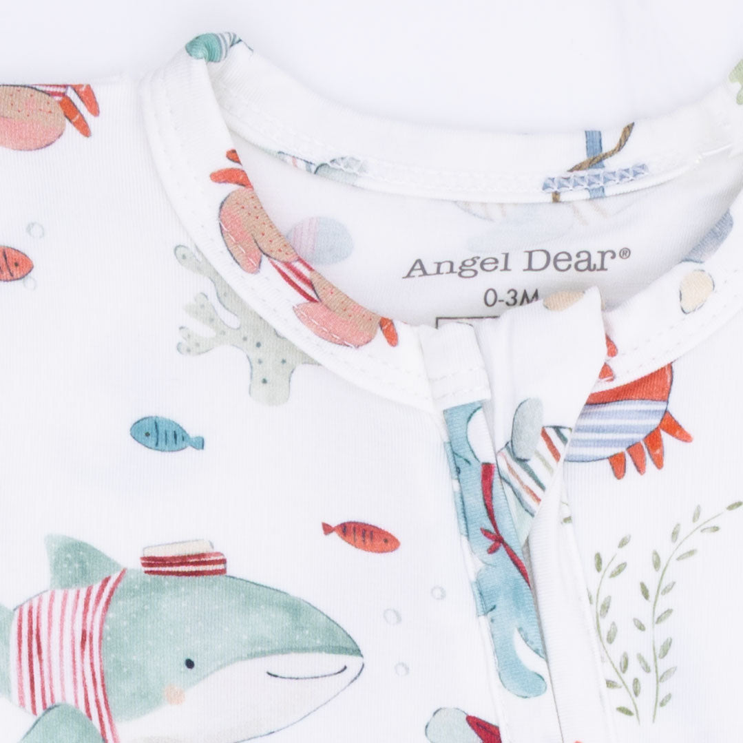 Sailor Sea Creatures - 2 Way Zipper Footie