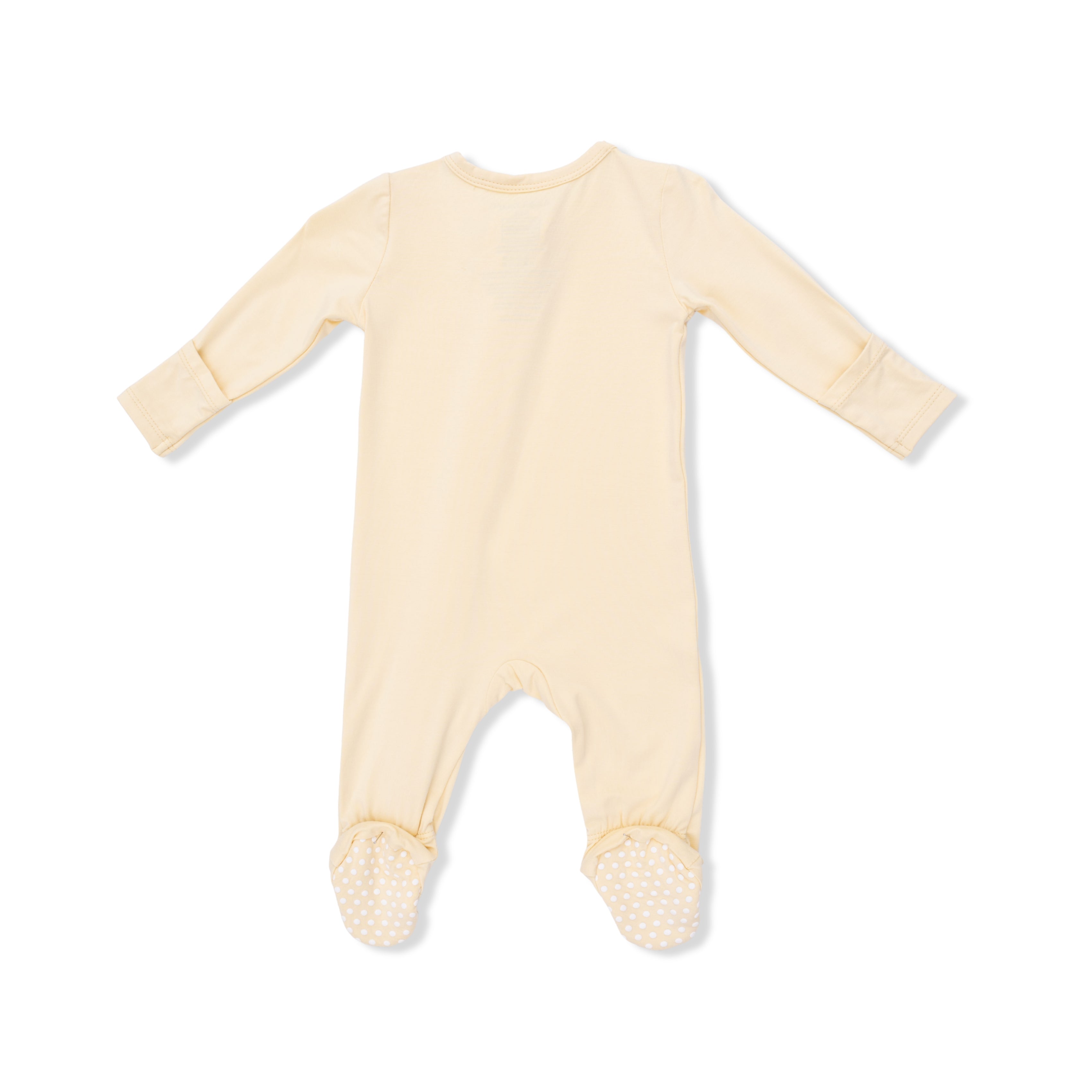 Solid Italian Straw - 2 Way Zipper Footie-Angel Dear