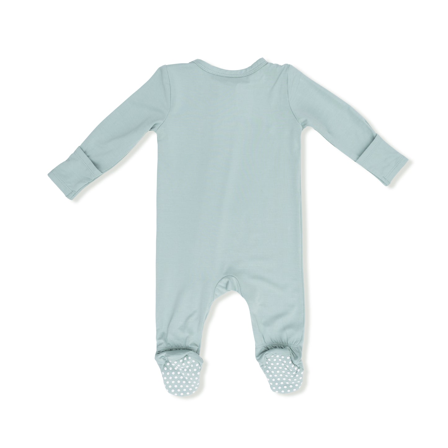 Solid Misty Blue - 2 Way Zipper Footie-Angel Dear