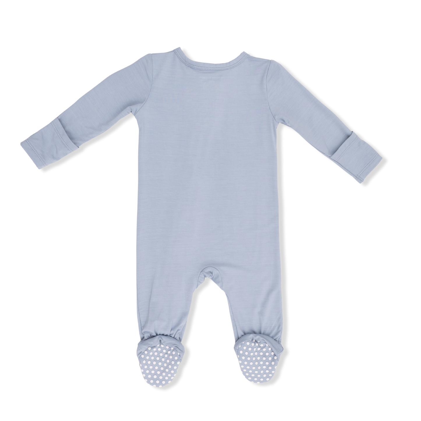 Solid Niagara Mist - 2 Way Zipper Footie