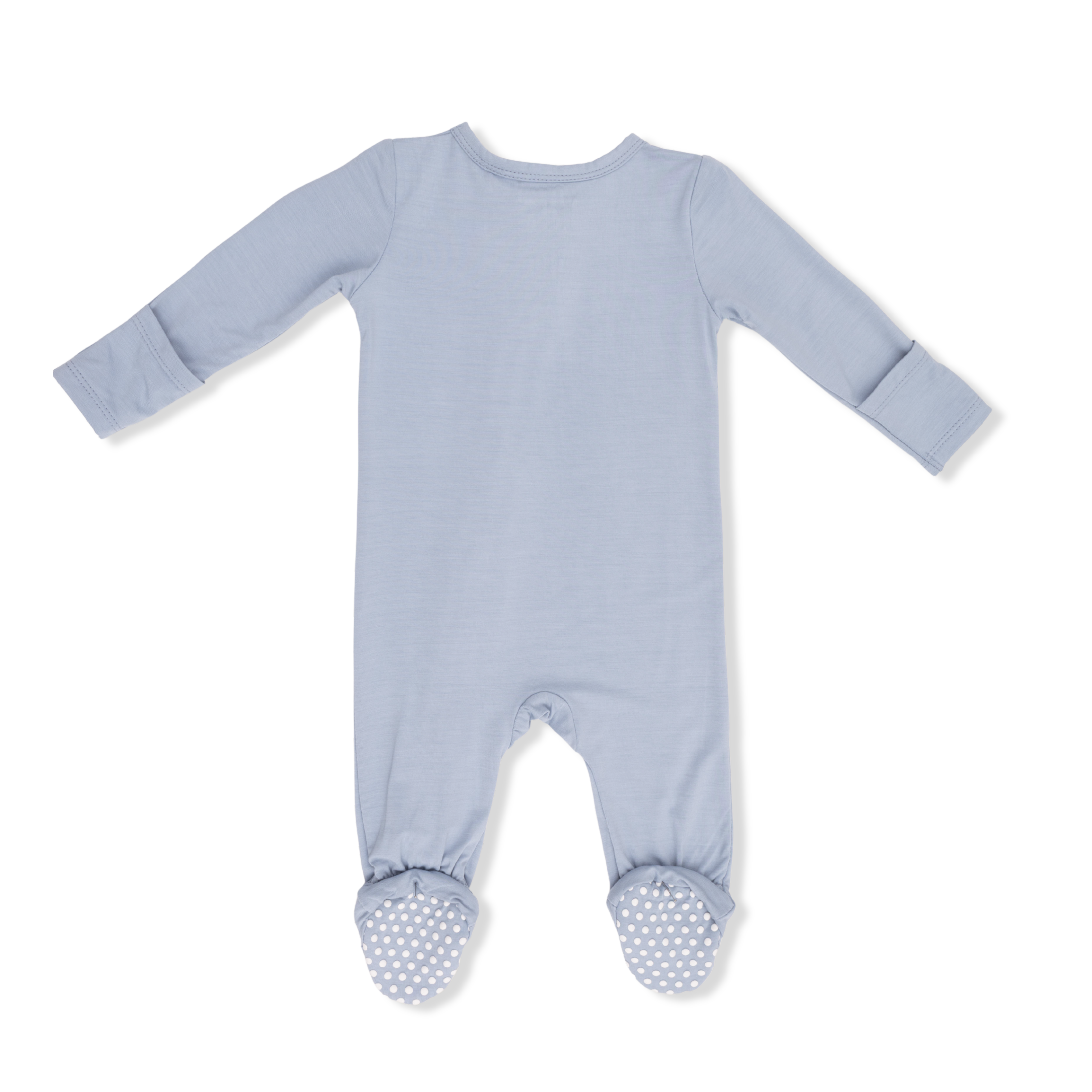 Solid Niagara Mist - 2 Way Zipper Footie