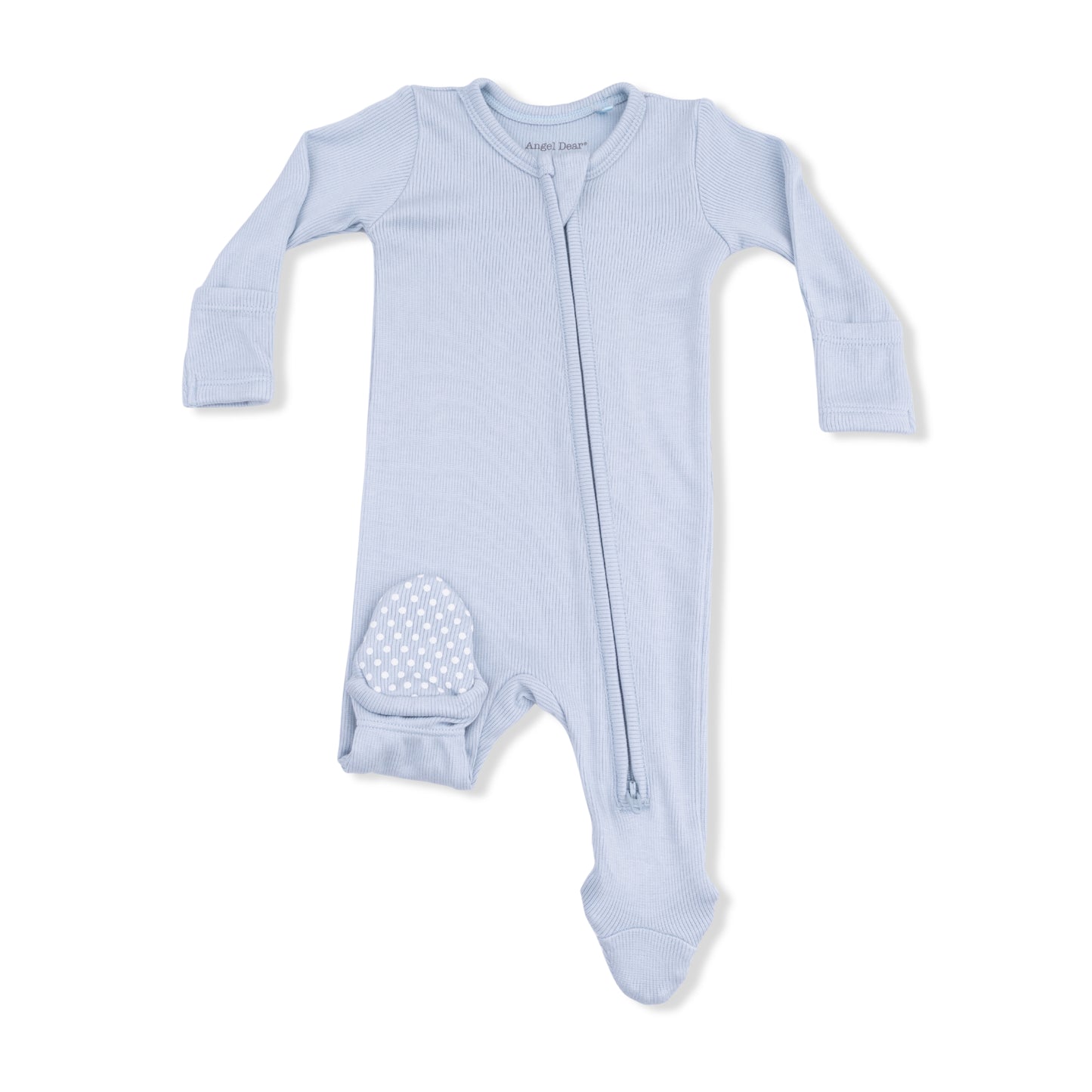 Solid Niagara Mist Viscose from Bamboo - 2 Way Zipper Footie-Angel Dear