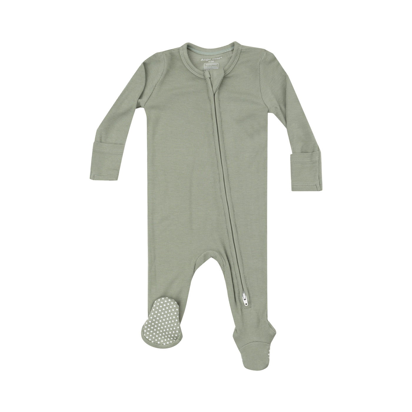 2 Way Zipper Footie - Solid Desert Sage-Angel Dear