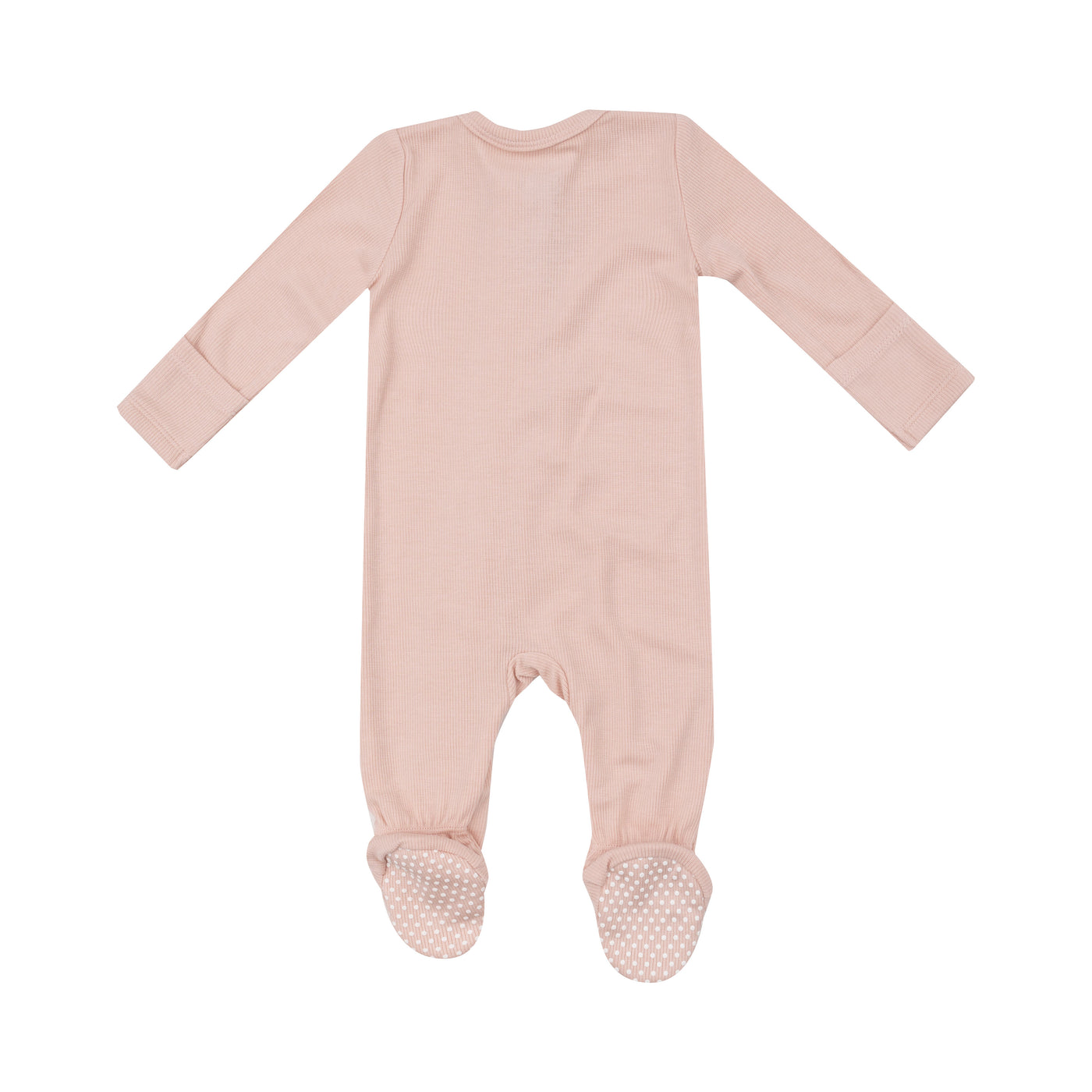 2 Way Zipper Footie - Basic - Solid Pale Blush-Angel Dear