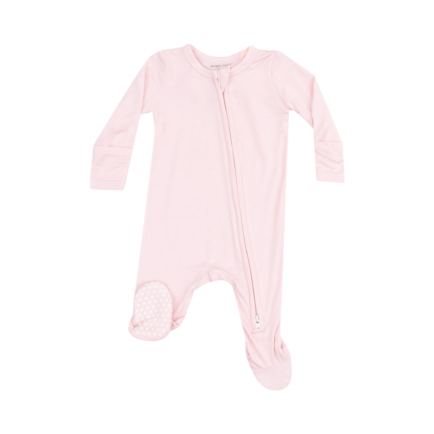 Angel Wing Footie - Solid Classic Pink