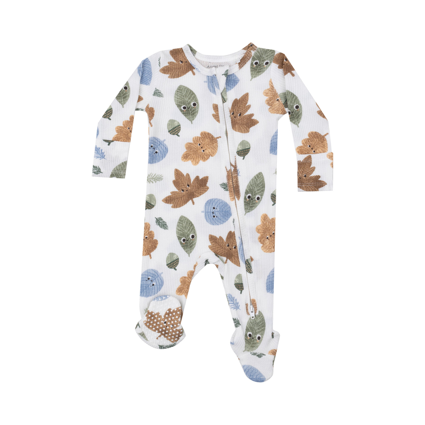 2 Way Zipper Footie - Cuddly Leaves-Angel Dear