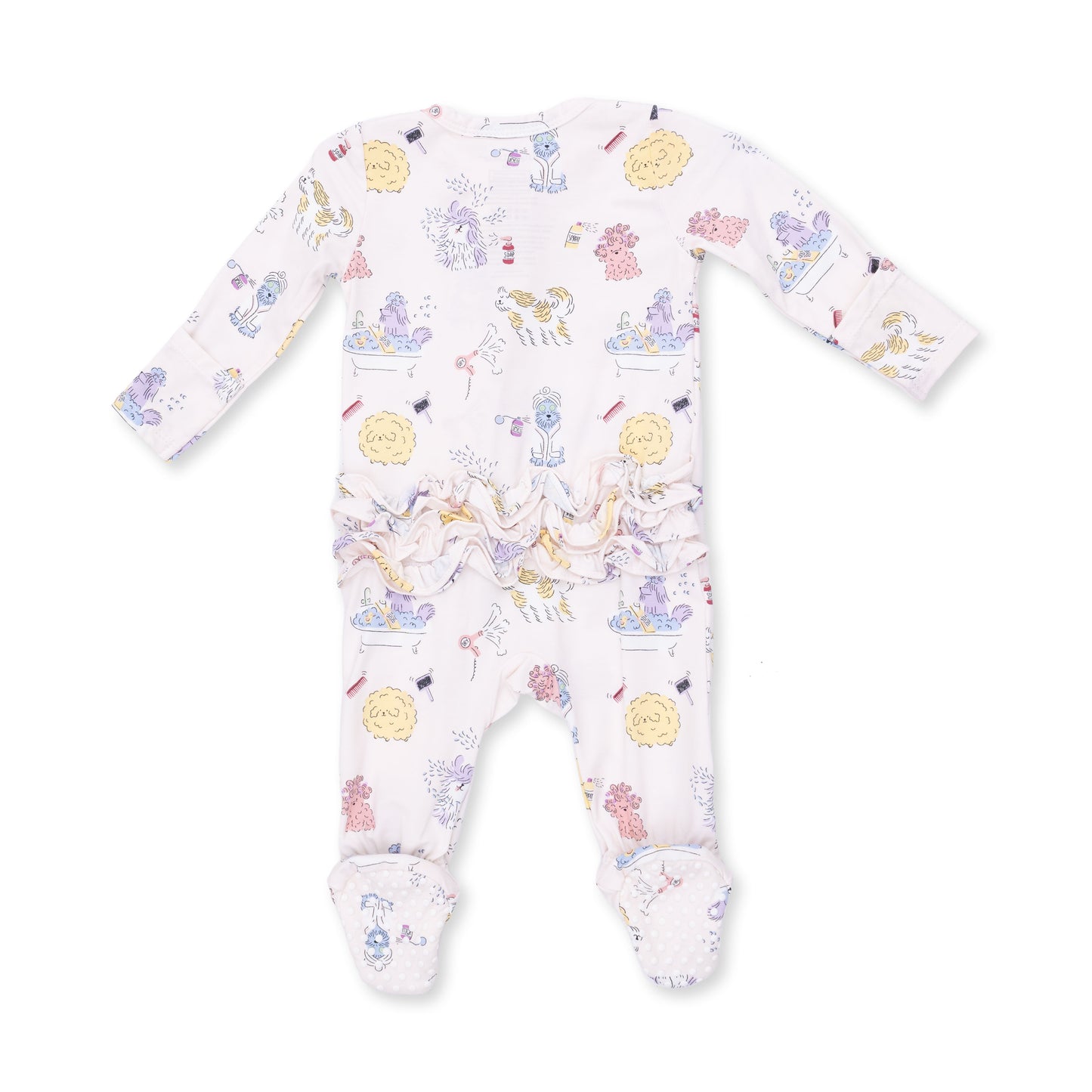 Spa Dogs - 2 Way Ruffle Back Zipper Footie