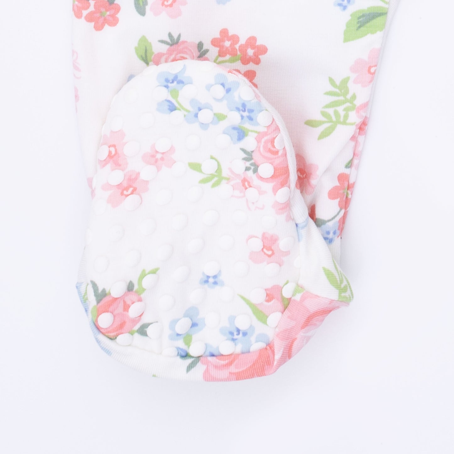 Cute Little Roses - 2 Way Ruffle Back Zipper Footie